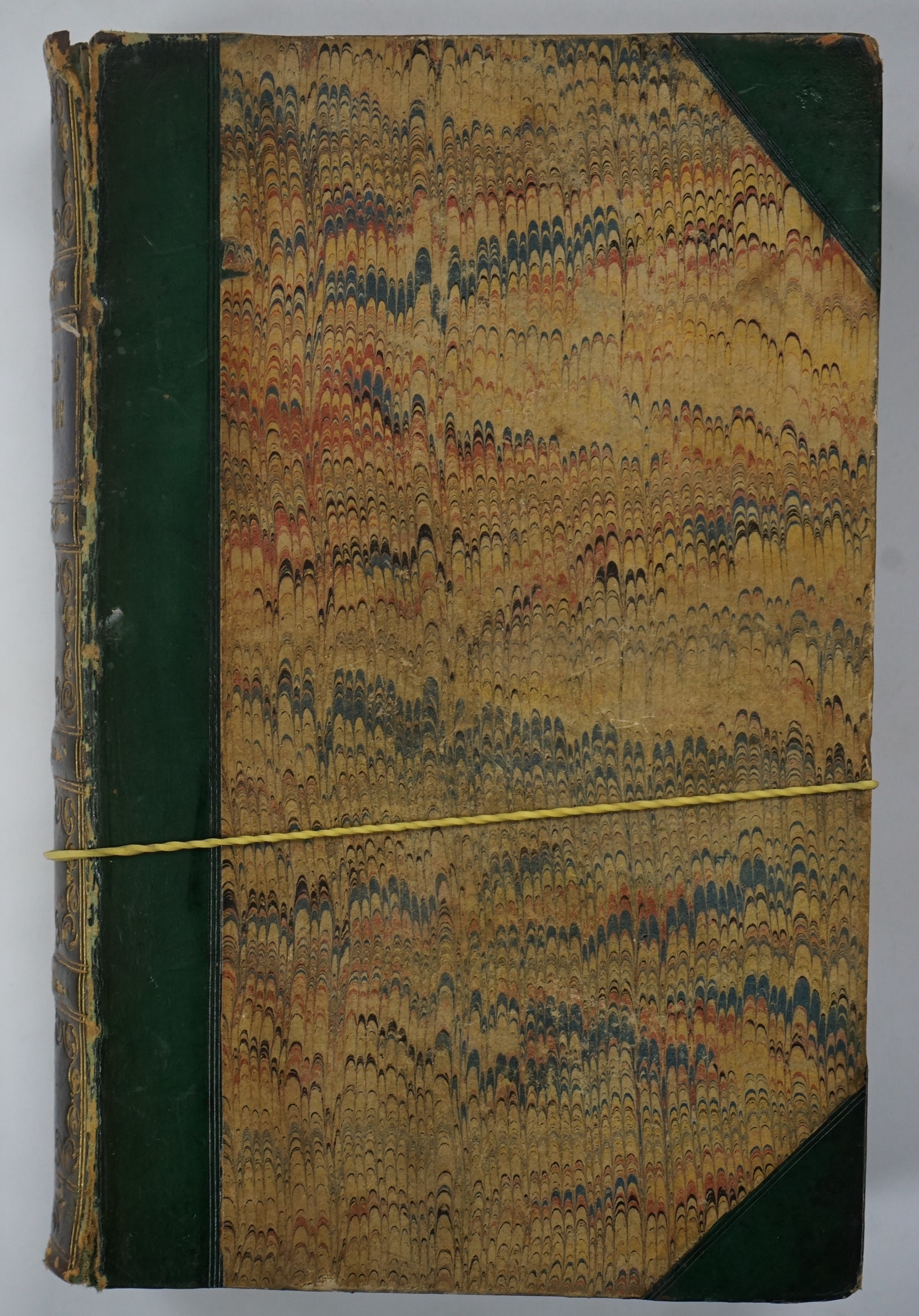 Dickens, Charles - The Life and Adventures of Nicholas Nickleby. First Edition. portrait frontis. of the author, 39 plates (by Phiz, i.e. H.K. Browne); near contemp. half calf and marbled boards, gilt decorated and panel